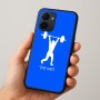 כיסוי בעיצוב אישי עם השם שלך לדגם - Realme 15x 5G בעיצוב הרמת משקולות