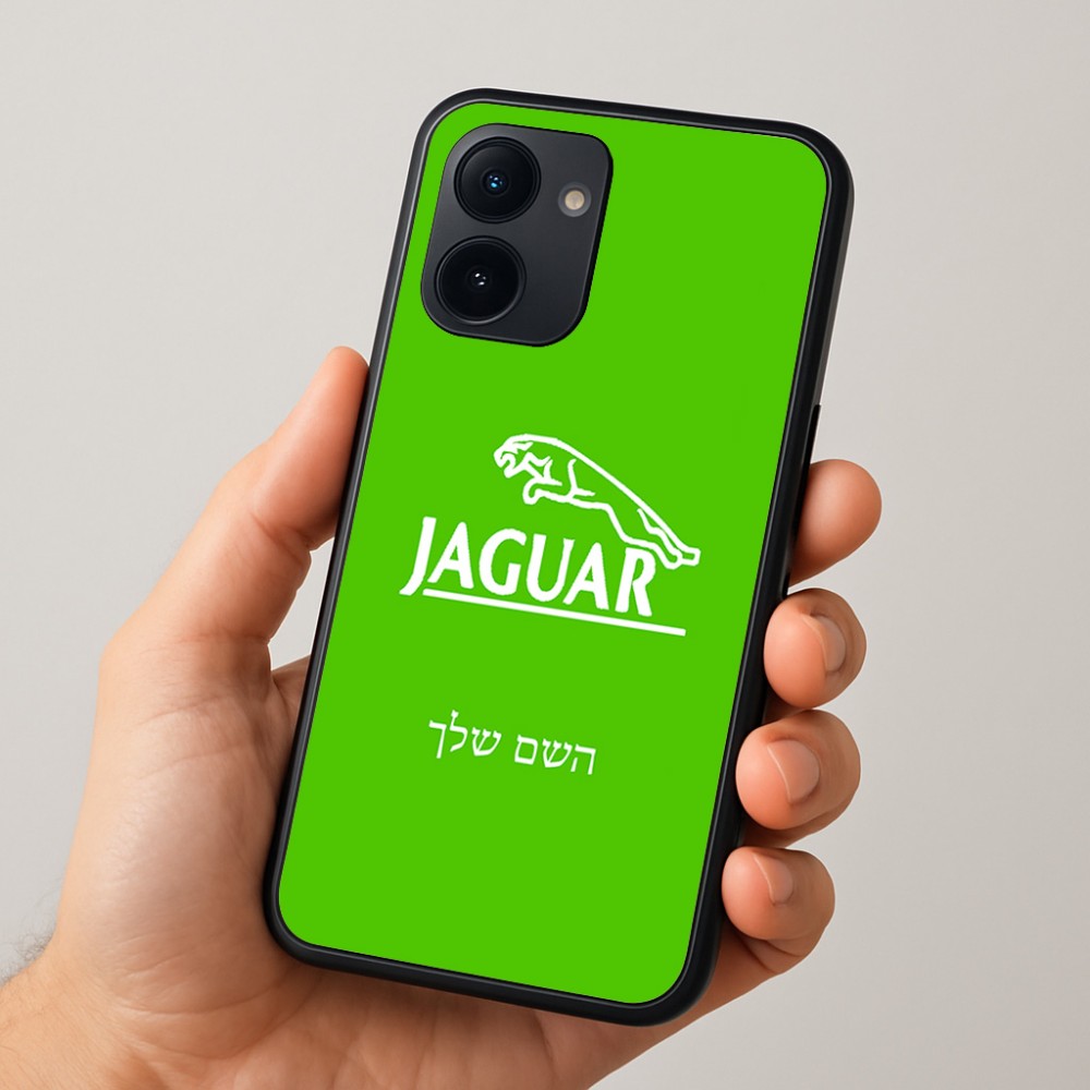 כיסוי בעיצוב אישי עם השם שלך לדגם - Realme 15x 5G בעיצוב יגואר