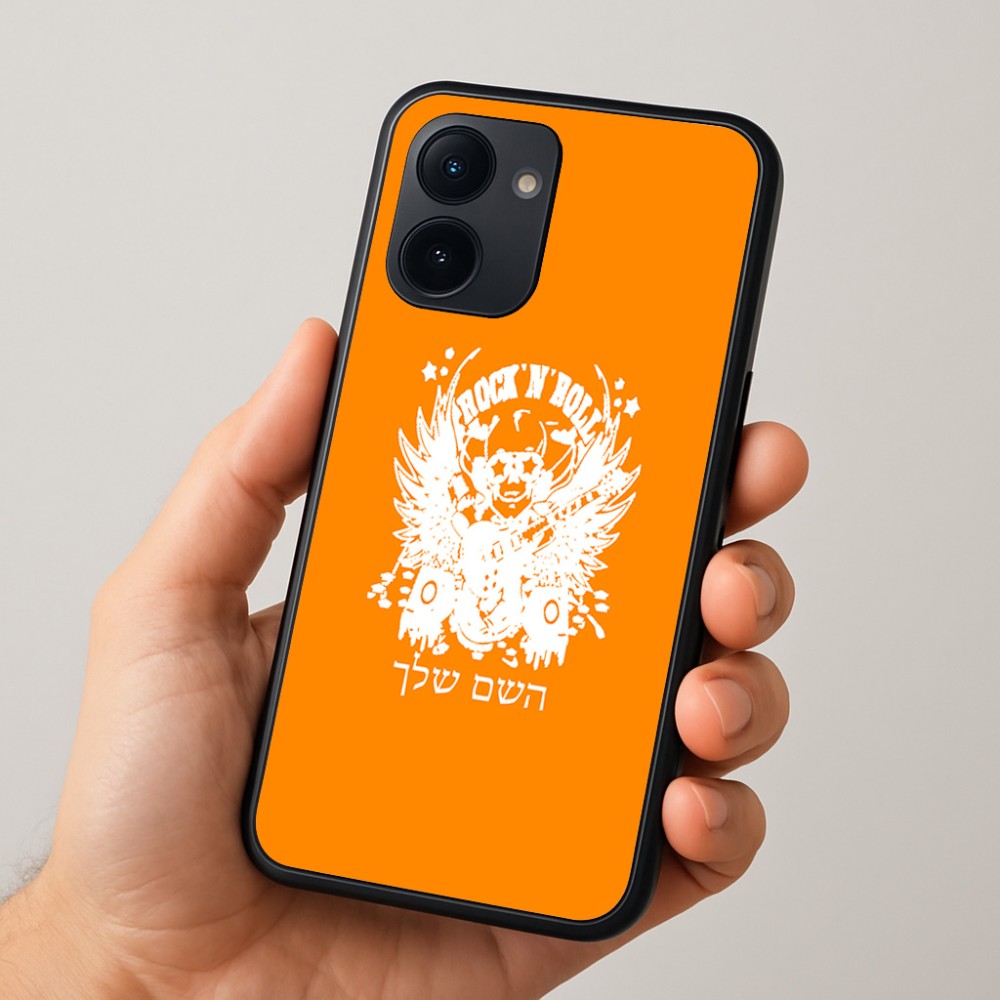 כיסוי בעיצוב אישי עם השם שלך לדגם - Realme 15x 5G בעיצוב רוקנרול