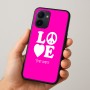 כיסוי בעיצוב אישי עם השם שלך לדגם - Realme 15x 5G בעיצוב אהבה