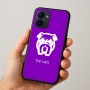 כיסוי בעיצוב אישי עם השם שלך לדגם - Realme 15x 5G בעיצוב פרצוף בולדוג