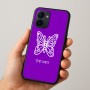 כיסוי בעיצוב אישי עם השם שלך לדגם - Realme 15x 5G בעיצוב פרפר