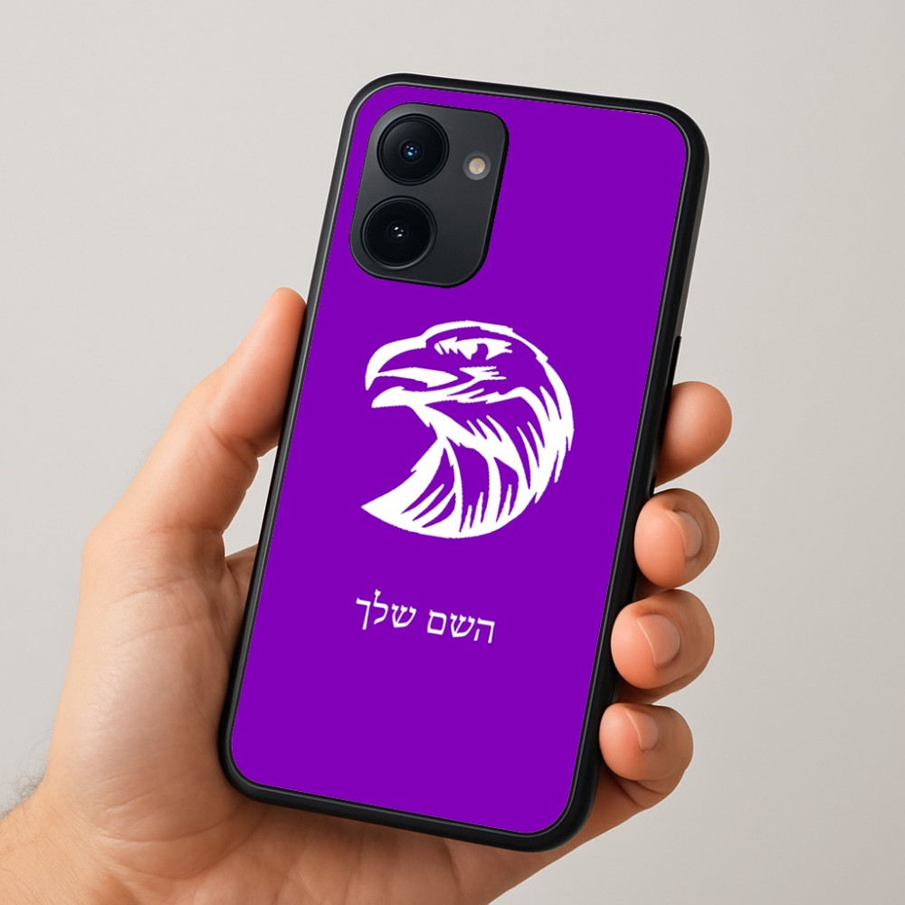 כיסוי בעיצוב אישי עם השם שלך לדגם - Realme 15x 5G בעיצוב ראש נשר