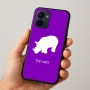 כיסוי בעיצוב אישי עם השם שלך לדגם - Realme 15x 5G בעיצוב קרנף