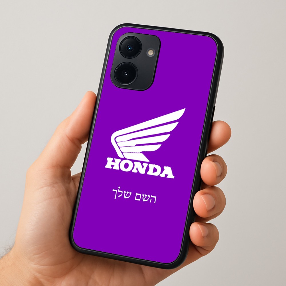 כיסוי בעיצוב אישי עם השם שלך לדגם - Realme 15x 5G בעיצוב הונדה