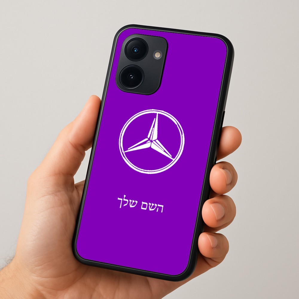 כיסוי בעיצוב אישי עם השם שלך לדגם - Realme 15x 5G בעיצוב מרצדס-בנץ