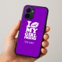 כיסוי בעיצוב אישי עם השם שלך לדגם - Realme 15x 5G בעיצוב לנשק את החברה שלי