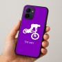 כיסוי בעיצוב אישי עם השם שלך לדגם - Realme 15x 5G בעיצוב רוכב אופניים
