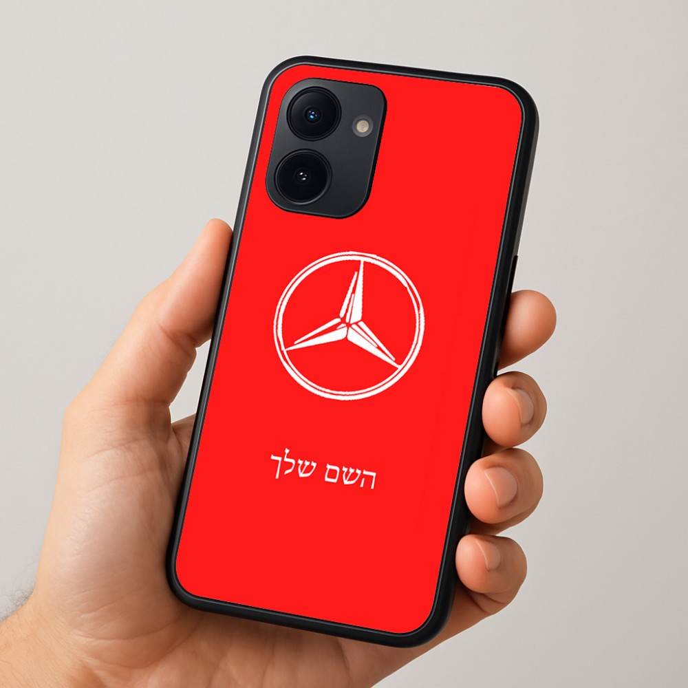 כיסוי בעיצוב אישי עם השם שלך לדגם - Realme 15x 5G בעיצוב מרצדס-בנץ