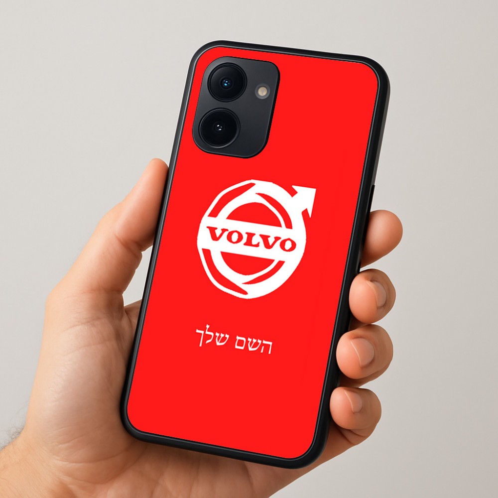 כיסוי בעיצוב אישי עם השם שלך לדגם - Realme 15x 5G בעיצוב וולוו