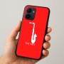 כיסוי בעיצוב אישי עם השם שלך לדגם - Realme 15x 5G בעיצוב סקסופון