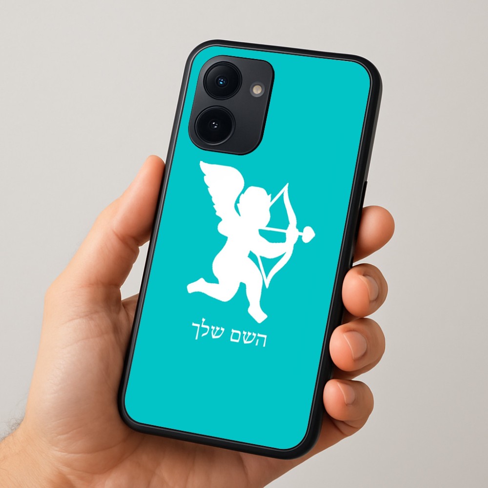 כיסוי בעיצוב אישי עם השם שלך לדגם - Realme 15x 5G בעיצוב קופידון