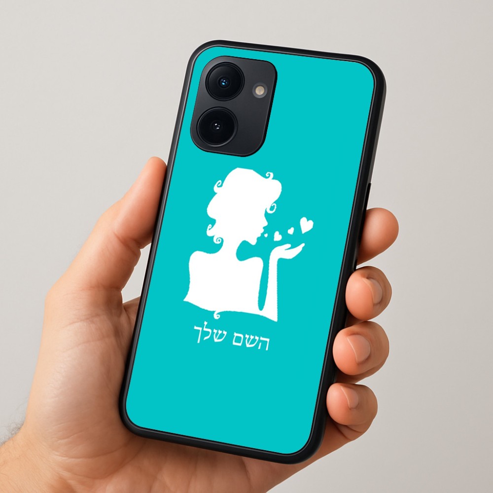 כיסוי בעיצוב אישי עם השם שלך לדגם - Realme 15x 5G בעיצוב אהבת נשים