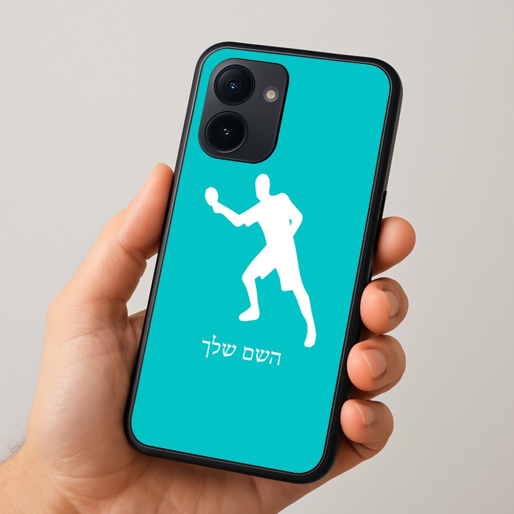 כיסוי בעיצוב אישי עם השם שלך לדגם - Realme 15x 5G בעיצוב שחקן פינג פונג