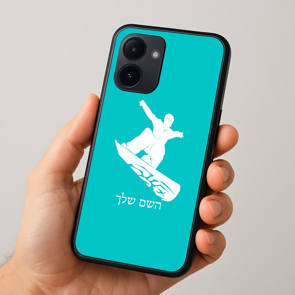 כיסוי בעיצוב אישי עם השם שלך לדגם - Realme 15x 5G בעיצוב סנובורדיסט