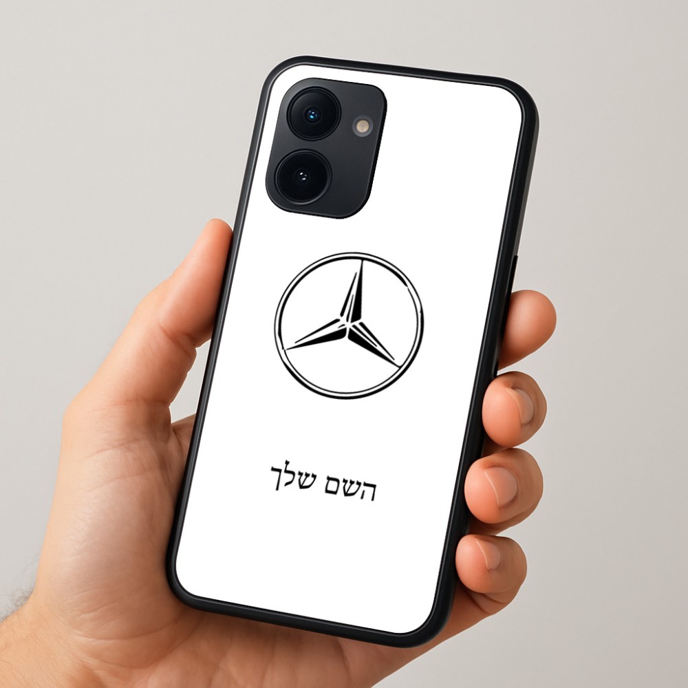 כיסוי בעיצוב אישי עם השם שלך לדגם - Realme 15x 5G בעיצוב מרצדס-בנץ