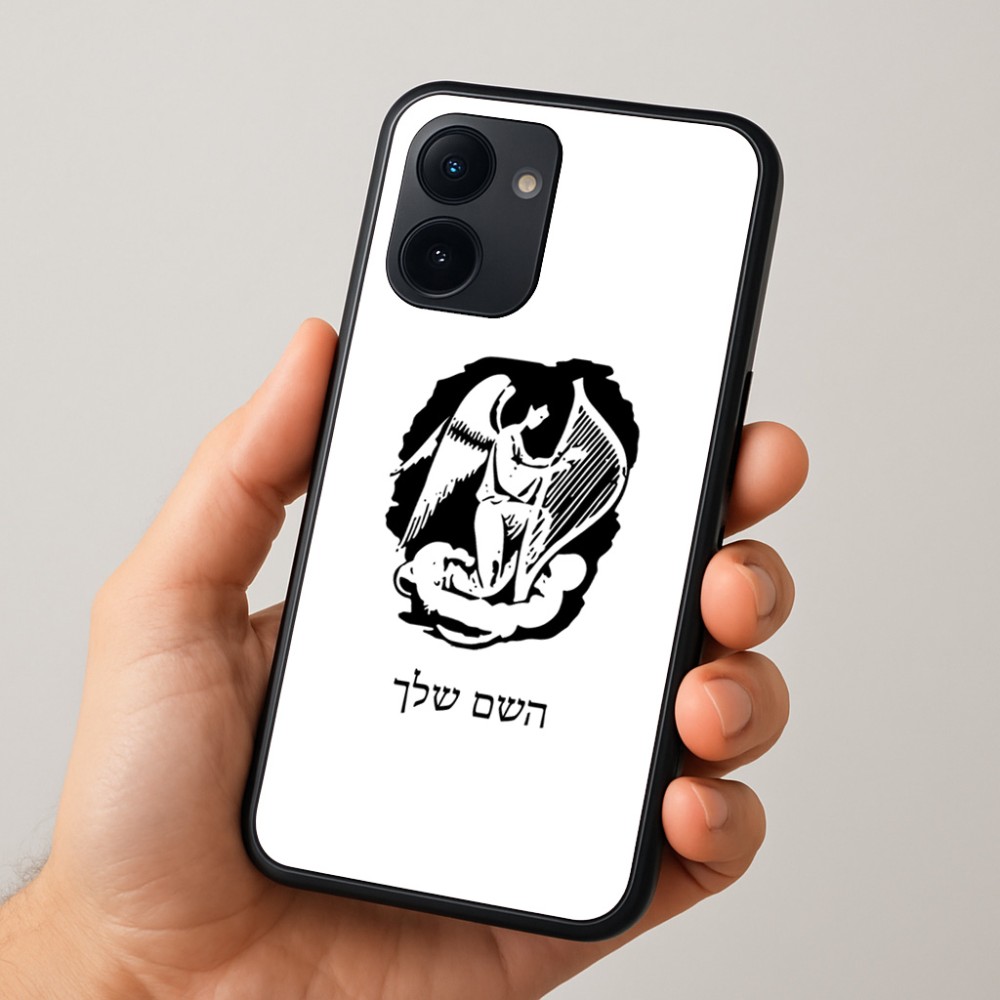 כיסוי בעיצוב אישי עם השם שלך לדגם - Realme 15x 5G בעיצוב אנג'ל מוזיקלי