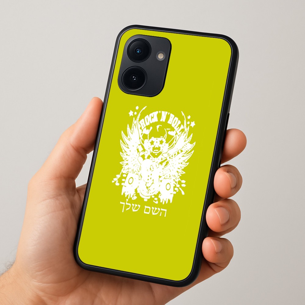כיסוי בעיצוב אישי עם השם שלך לדגם - Realme 15x 5G בעיצוב רוקנרול