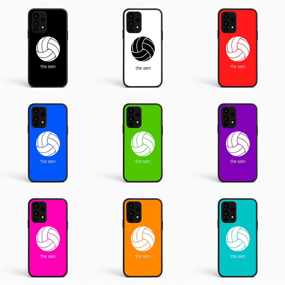 כיסוי בעיצוב אישי עם השם שלך לדגם - Realme 16 Pro 5G בעיצוב כדור כדורעף