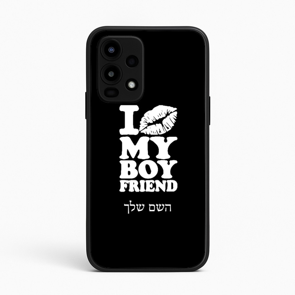 כיסוי בעיצוב אישי עם השם שלך לדגם - Realme 16 Pro 5G בעיצוב נשקי את חבר שלי