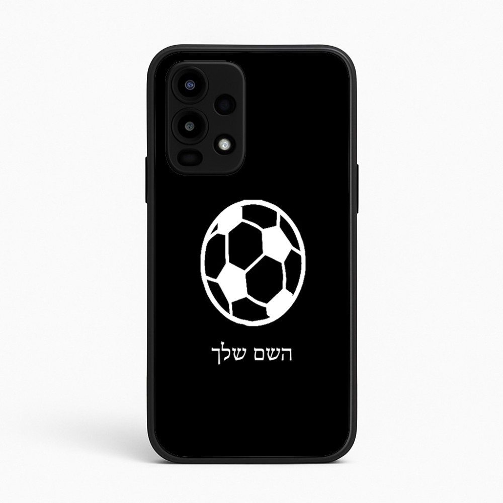 כיסוי בעיצוב אישי עם השם שלך לדגם - Realme 16 Pro 5G בעיצוב כדורגל כדור כדורגל