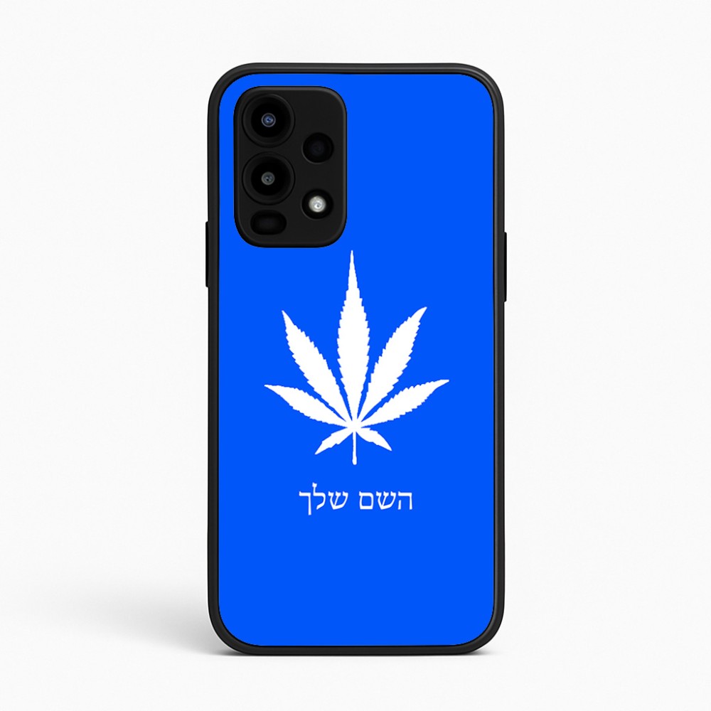 כיסוי בעיצוב אישי עם השם שלך לדגם - Realme 16 Pro 5G בעיצוב עלה מריחואנה - גראס