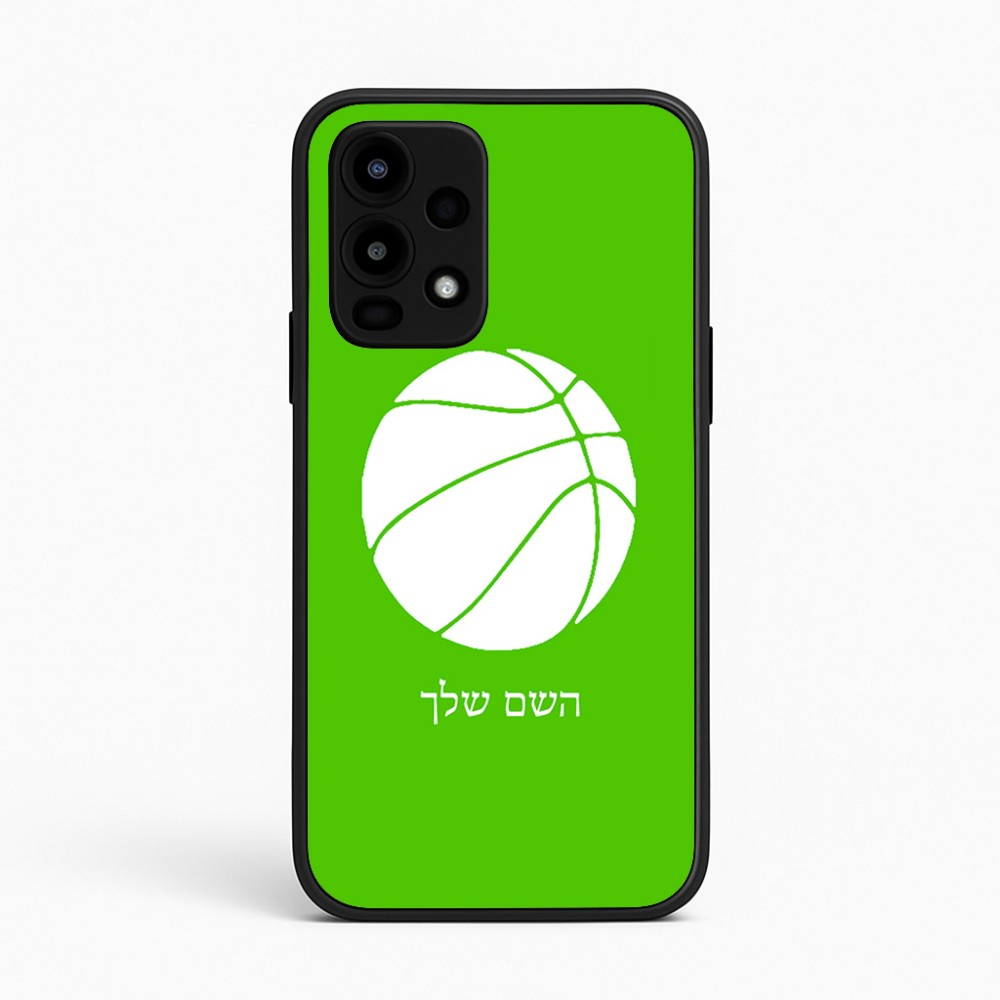 כיסוי בעיצוב אישי עם השם שלך לדגם - Realme 16 Pro 5G בעיצוב כדורסל