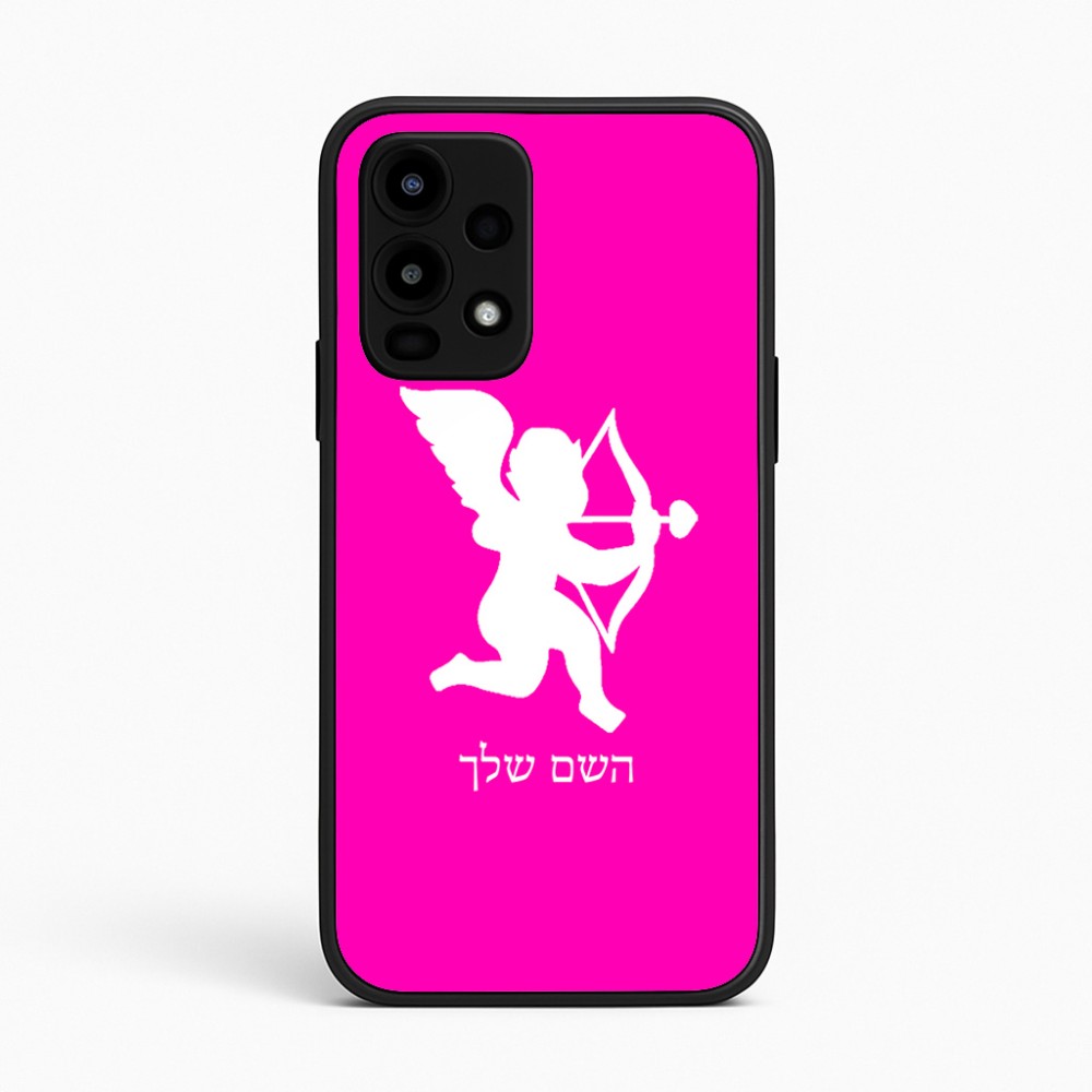 כיסוי בעיצוב אישי עם השם שלך לדגם - Realme 16 Pro 5G בעיצוב קופידון