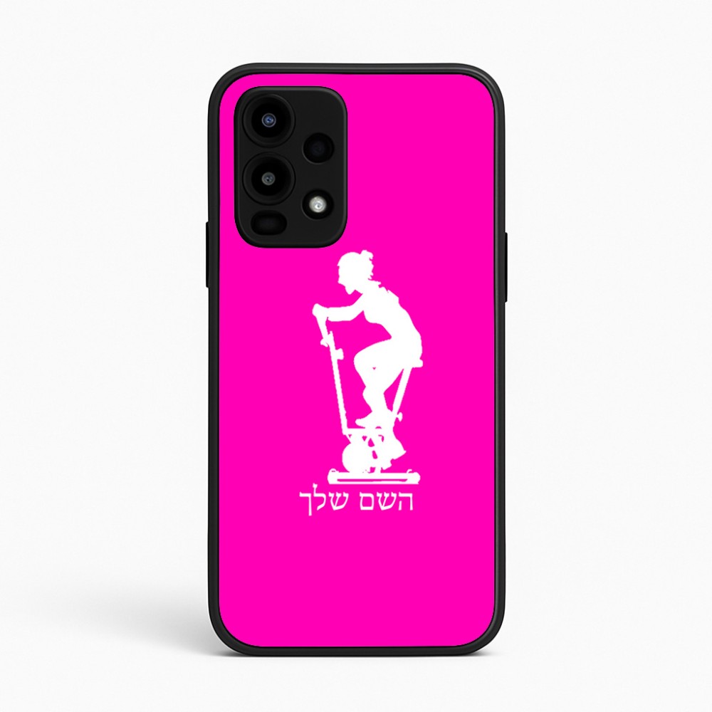 כיסוי בעיצוב אישי עם השם שלך לדגם - Realme 16 Pro 5G בעיצוב אימון ספינינג - אישה