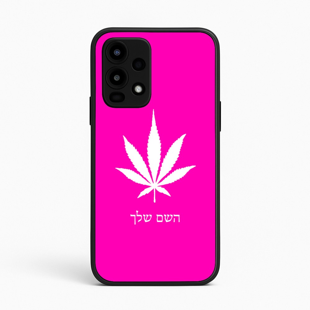 כיסוי בעיצוב אישי עם השם שלך לדגם - Realme 16 Pro 5G בעיצוב עלה מריחואנה - גראס