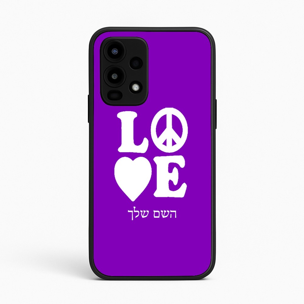 כיסוי בעיצוב אישי עם השם שלך לדגם - Realme 16 Pro 5G בעיצוב אהבה