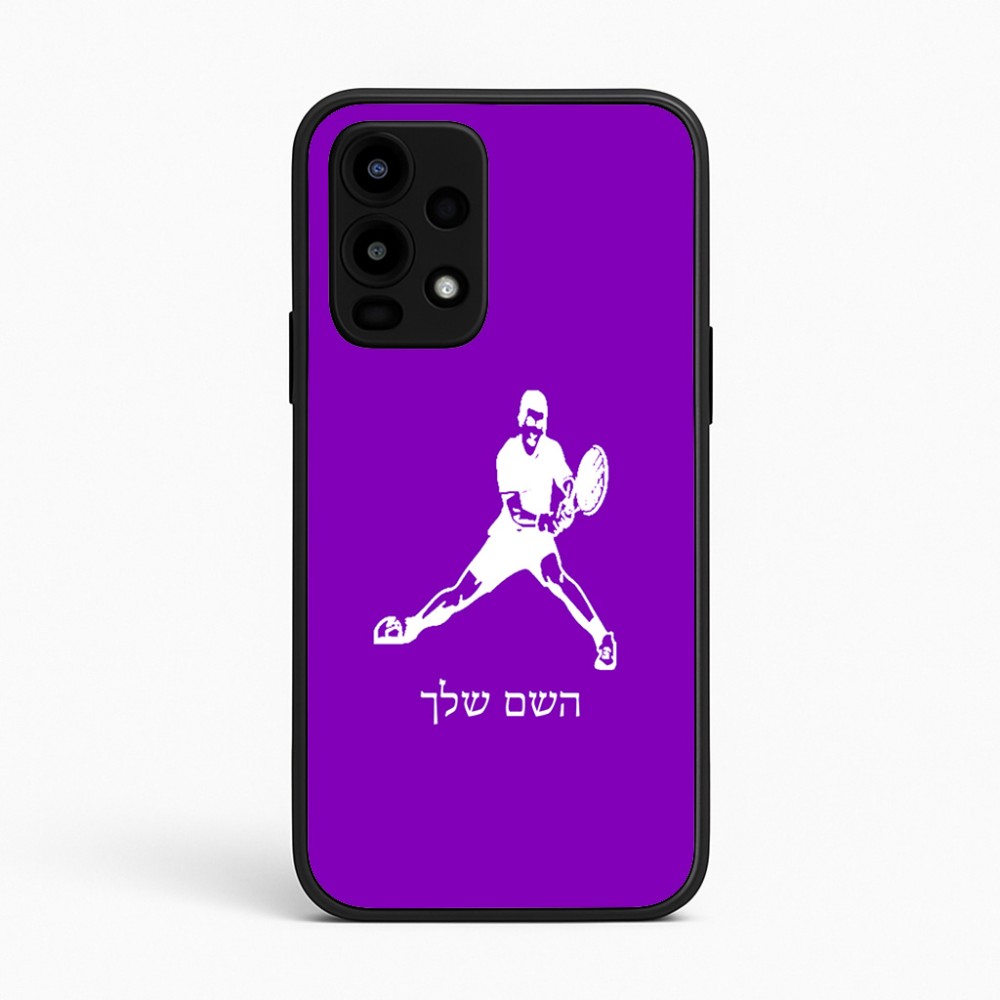 כיסוי בעיצוב אישי עם השם שלך לדגם - Realme 16 Pro 5G בעיצוב שחקן טניס
