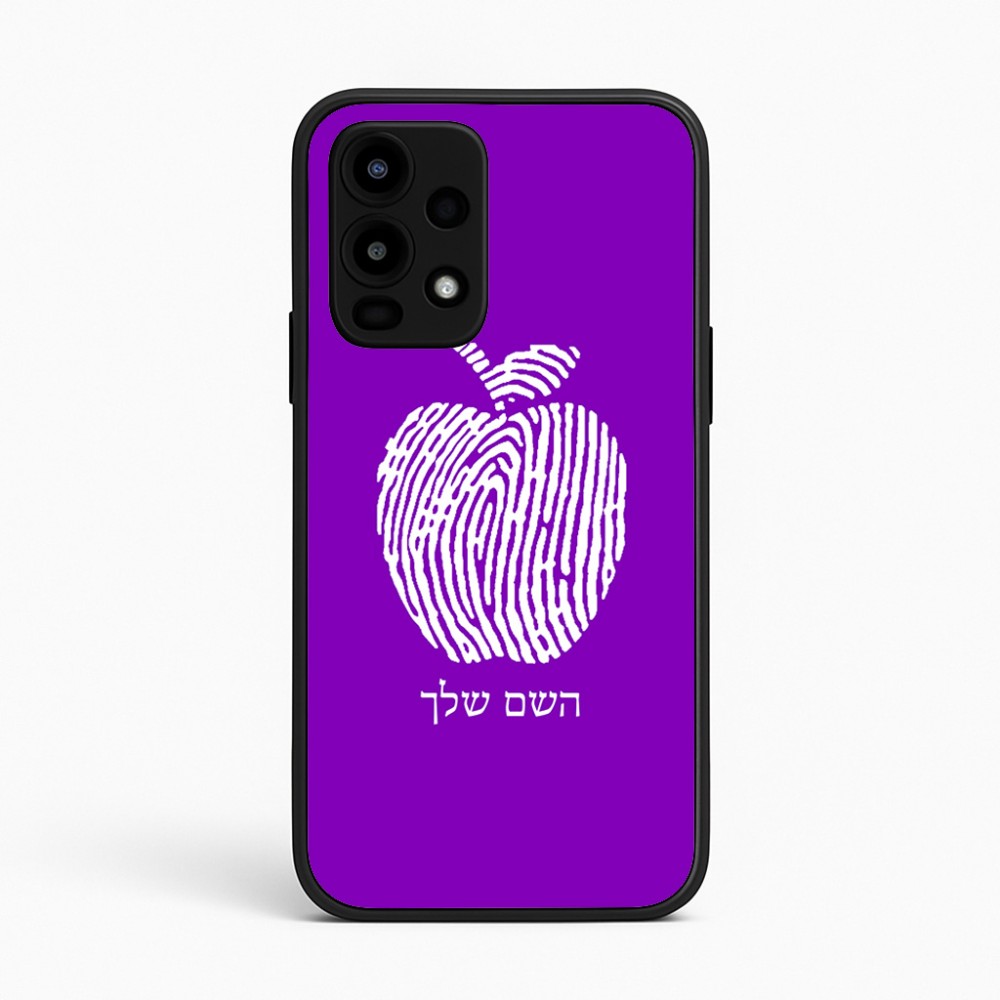 כיסוי בעיצוב אישי עם השם שלך לדגם - Realme 16 Pro 5G בעיצוב הדפס תפוח
