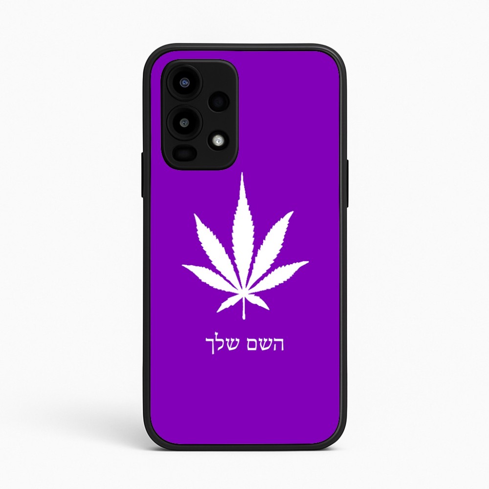 כיסוי בעיצוב אישי עם השם שלך לדגם - Realme 16 Pro 5G בעיצוב עלה מריחואנה - גראס