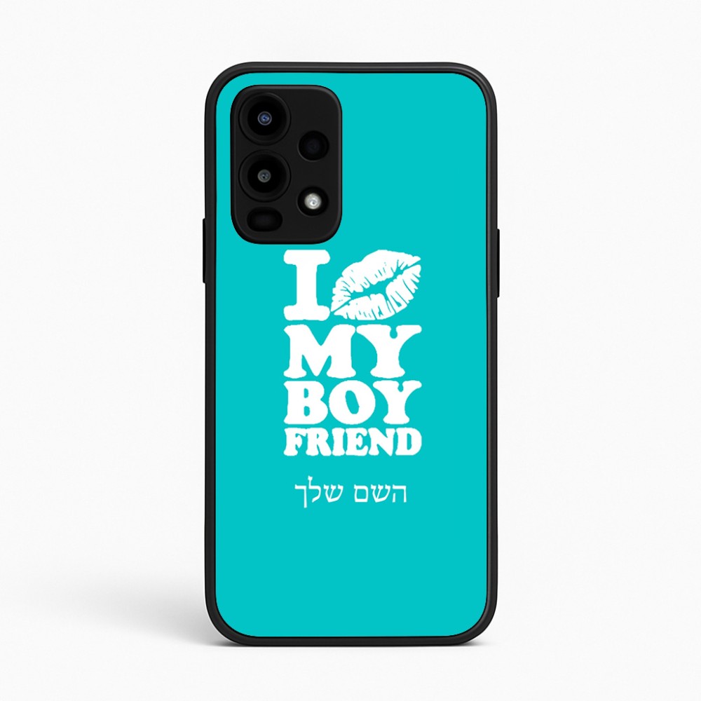 כיסוי בעיצוב אישי עם השם שלך לדגם - Realme 16 Pro 5G בעיצוב נשקי את חבר שלי