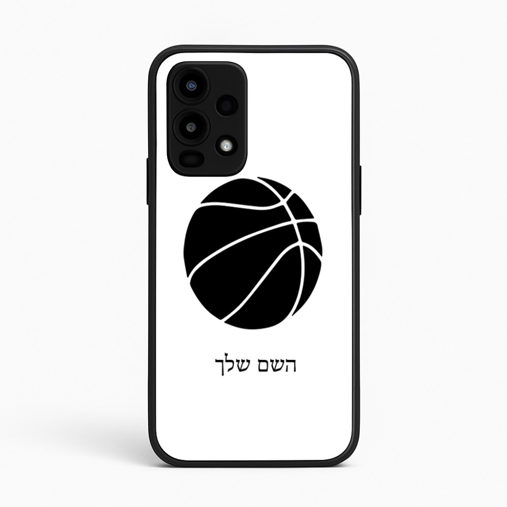 כיסוי בעיצוב אישי עם השם שלך לדגם - Realme 16 Pro 5G בעיצוב כדורסל
