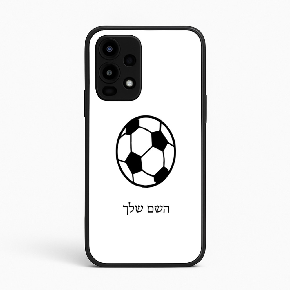 כיסוי בעיצוב אישי עם השם שלך לדגם - Realme 16 Pro 5G בעיצוב כדורגל כדור כדורגל