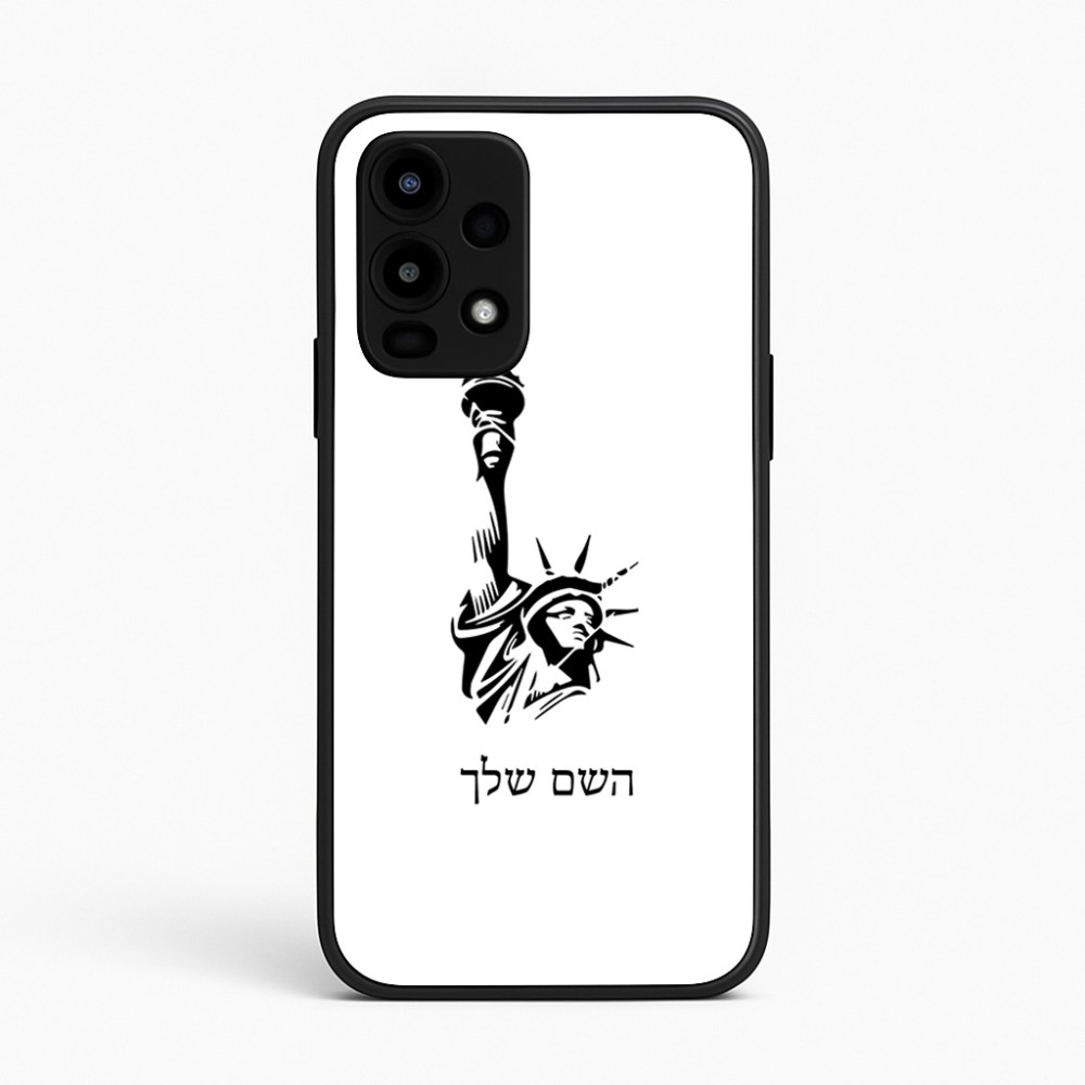 כיסוי בעיצוב אישי עם השם שלך לדגם - Realme 16 Pro 5G בעיצוב פסל החירות