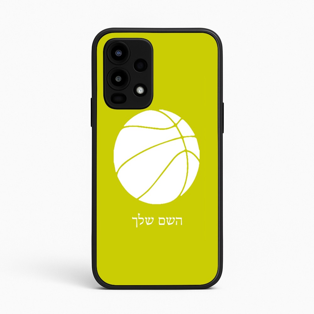 כיסוי בעיצוב אישי עם השם שלך לדגם - Realme 16 Pro 5G בעיצוב כדורסל