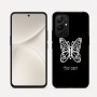 כיסוי בעיצוב אישי עם השם שלך לדגם - Realme 16 Pro 5G בעיצוב פרפר