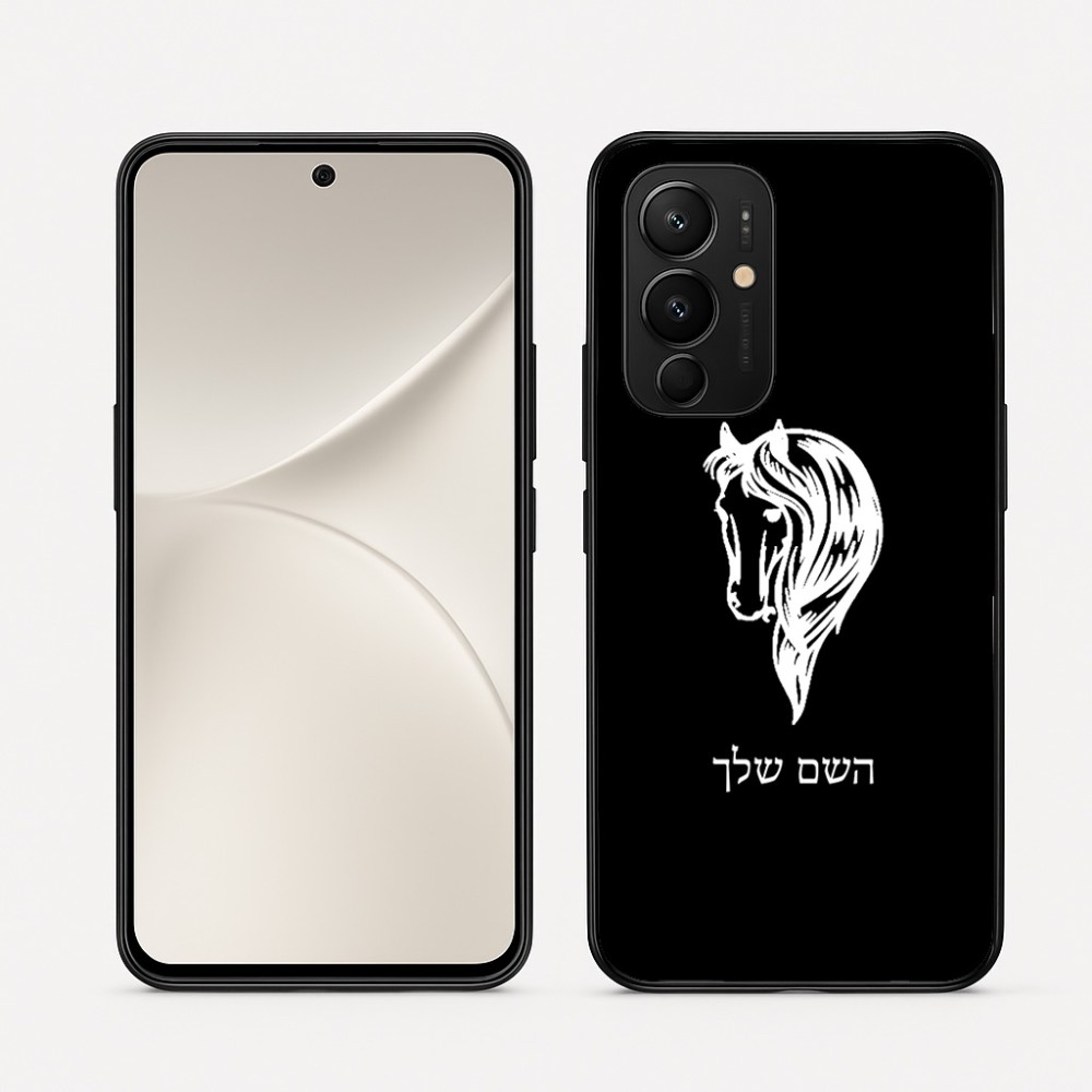 כיסוי בעיצוב אישי עם השם שלך לדגם - Realme 16 Pro 5G בעיצוב ראש סוס