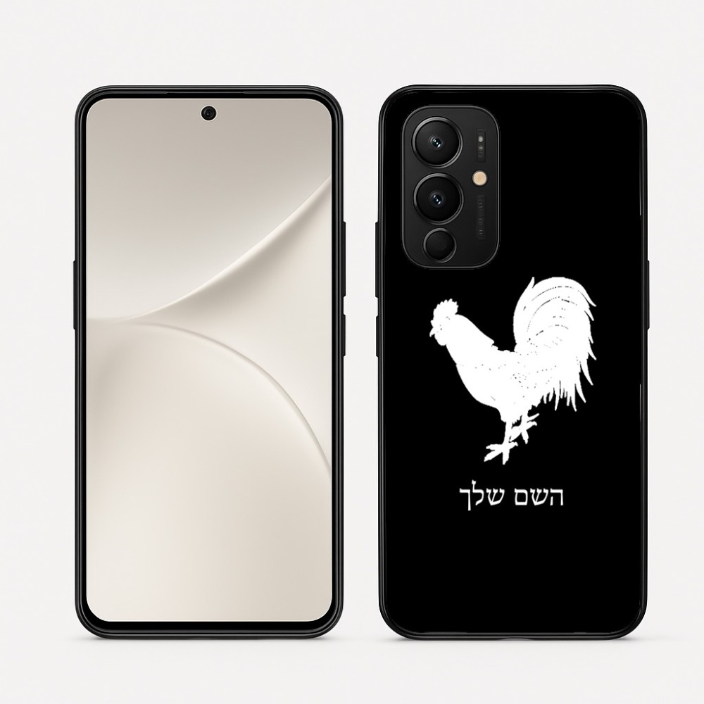 כיסוי בעיצוב אישי עם השם שלך לדגם - Realme 16 Pro 5G בעיצוב תרנגול