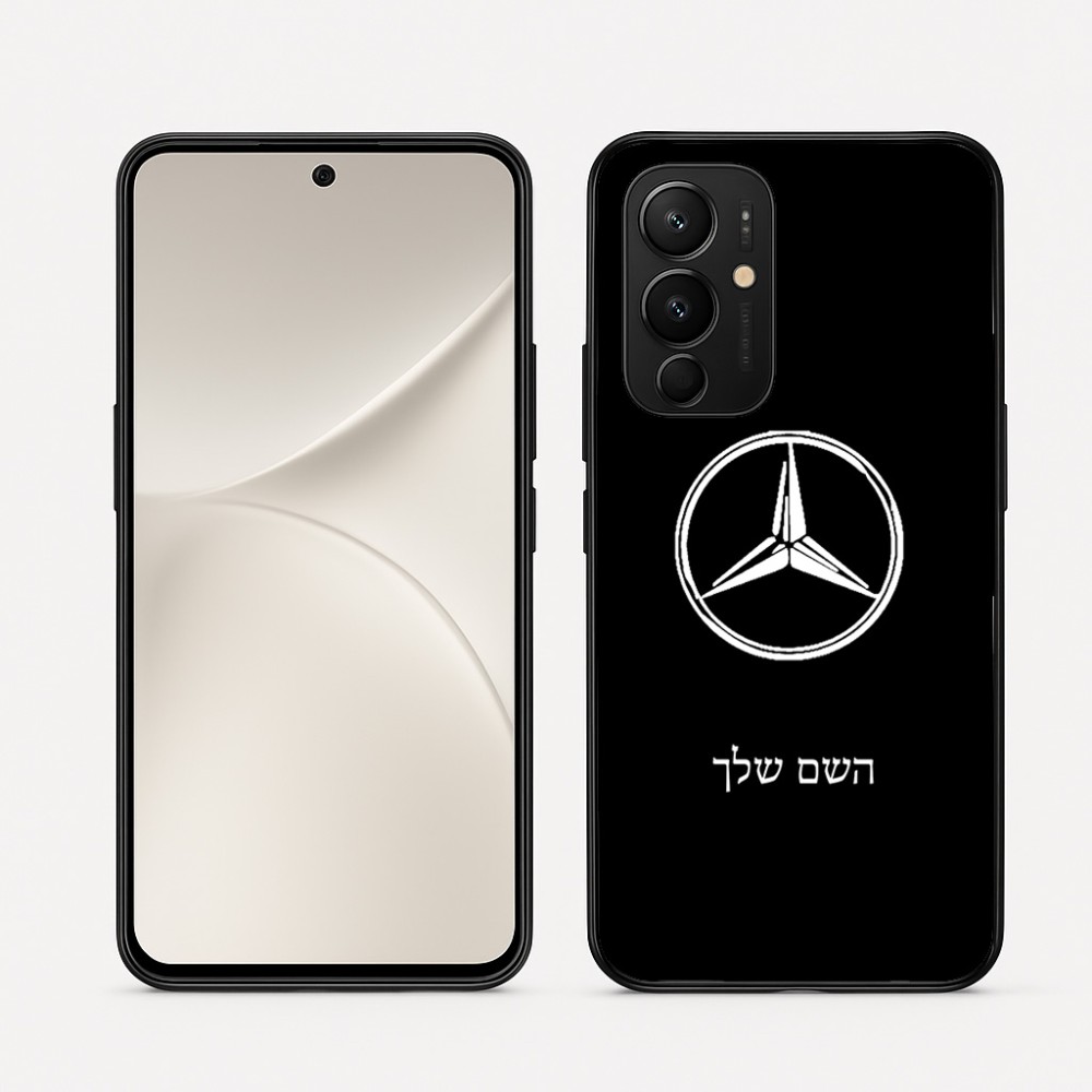 כיסוי בעיצוב אישי עם השם שלך לדגם - Realme 16 Pro 5G בעיצוב מרצדס-בנץ