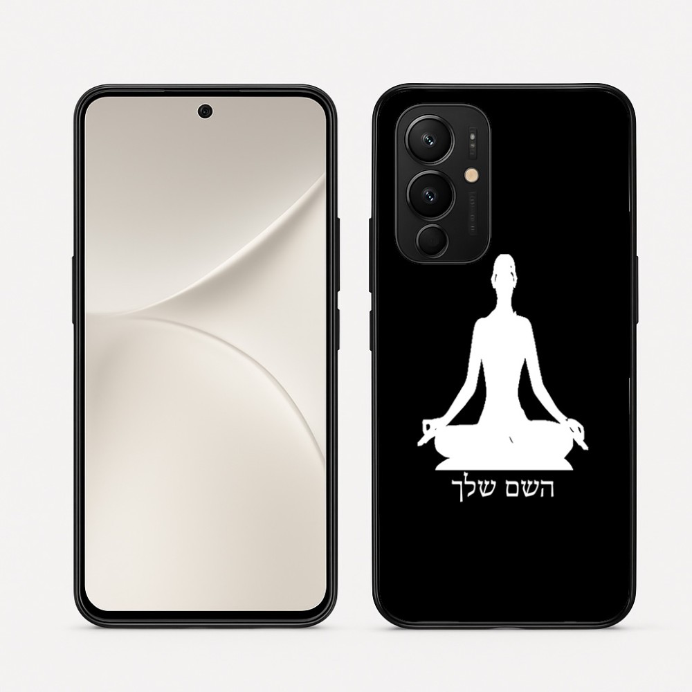 כיסוי בעיצוב אישי עם השם שלך לדגם - Realme 16 Pro 5G בעיצוב אימון יוגה