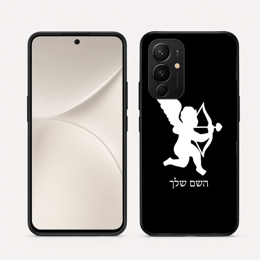 כיסוי בעיצוב אישי עם השם שלך לדגם - Realme 16 Pro 5G בעיצוב קופידון