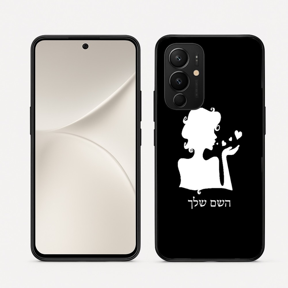 כיסוי בעיצוב אישי עם השם שלך לדגם - Realme 16 Pro 5G בעיצוב אהבת נשים