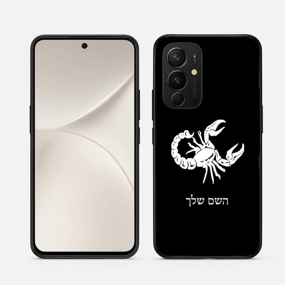 כיסוי בעיצוב אישי עם השם שלך לדגם - Realme 16 Pro 5G בעיצוב מזלות - עקרב