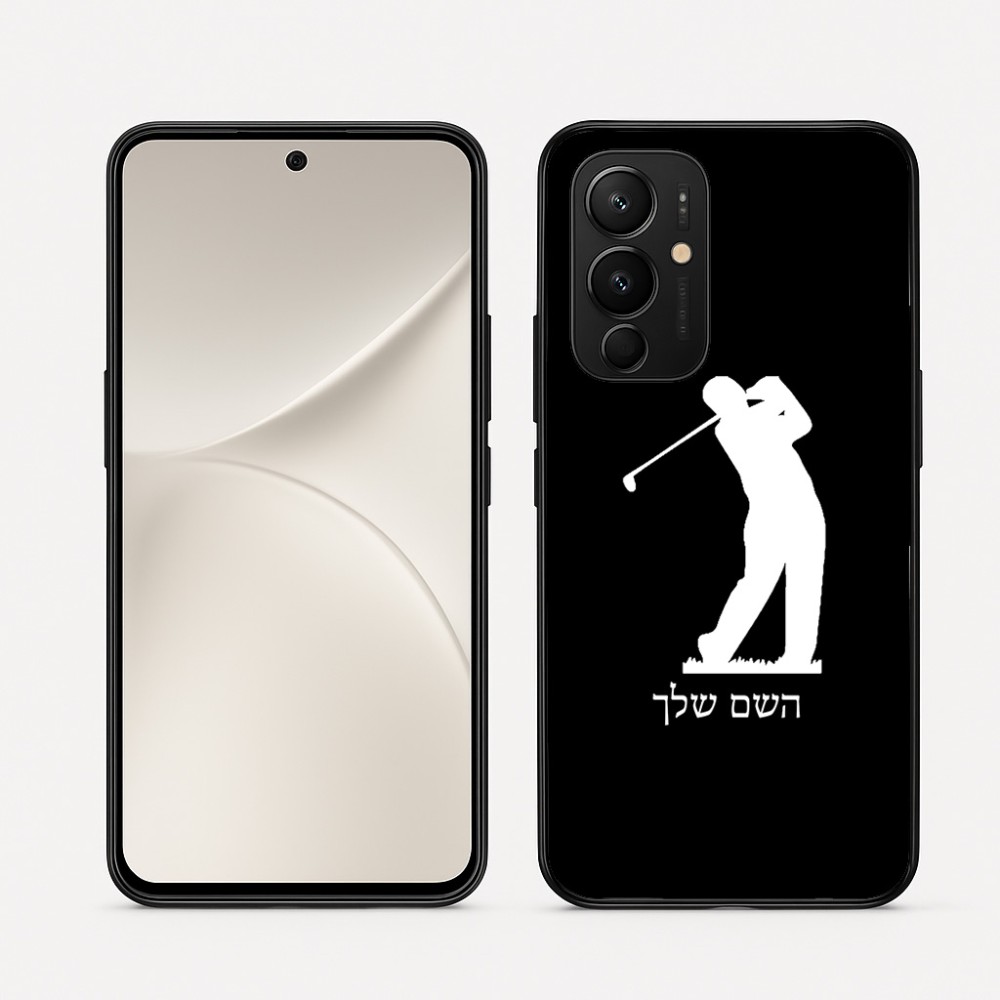 כיסוי בעיצוב אישי עם השם שלך לדגם - Realme 16 Pro 5G בעיצוב שחקן גולף
