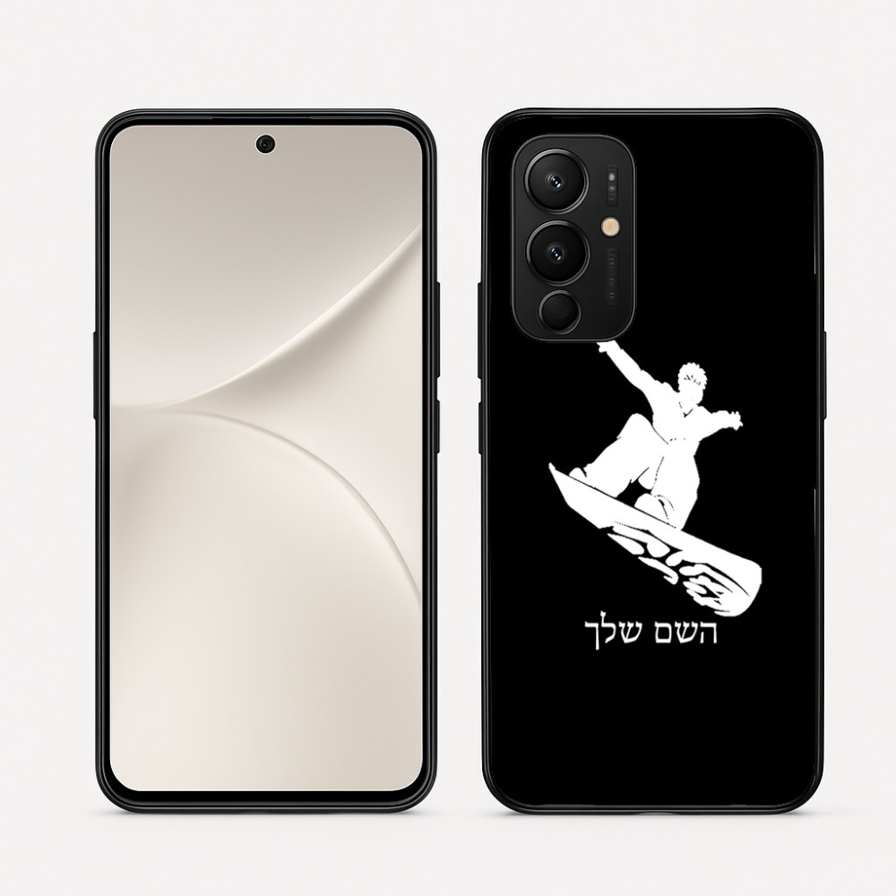 כיסוי בעיצוב אישי עם השם שלך לדגם - Realme 16 Pro 5G בעיצוב סנובורדיסט