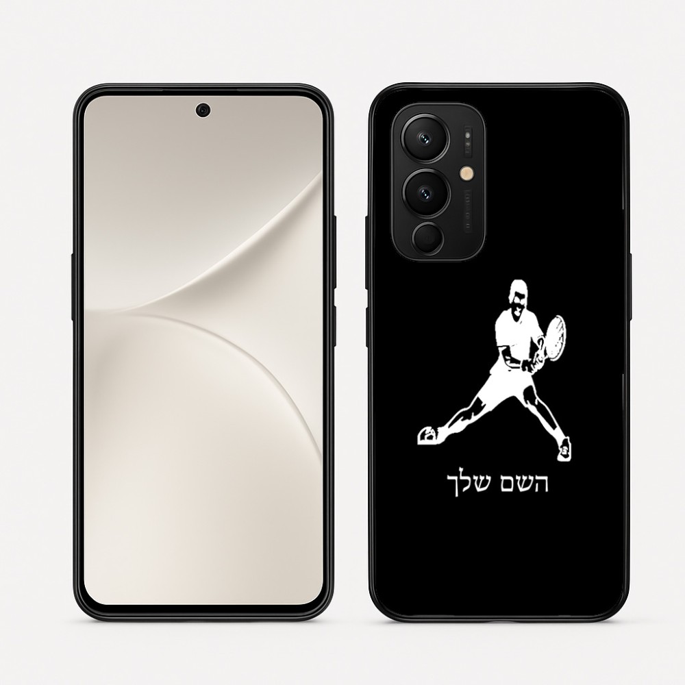 כיסוי בעיצוב אישי עם השם שלך לדגם - Realme 16 Pro 5G בעיצוב שחקן טניס